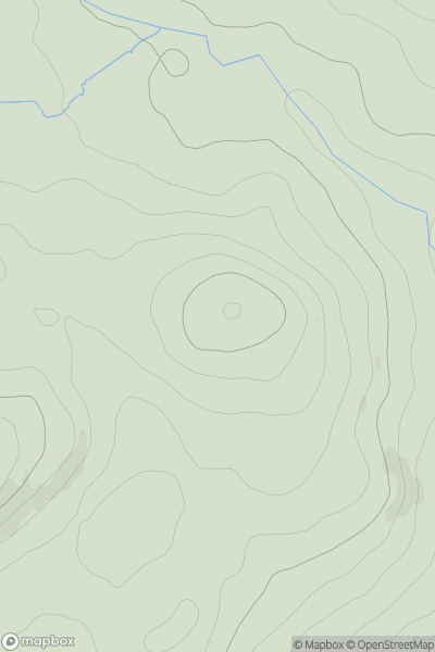 Thumbnail image for Barend Hill [The Glenkens to Annandale] [NX747486] showing contour plot for surrounding peak